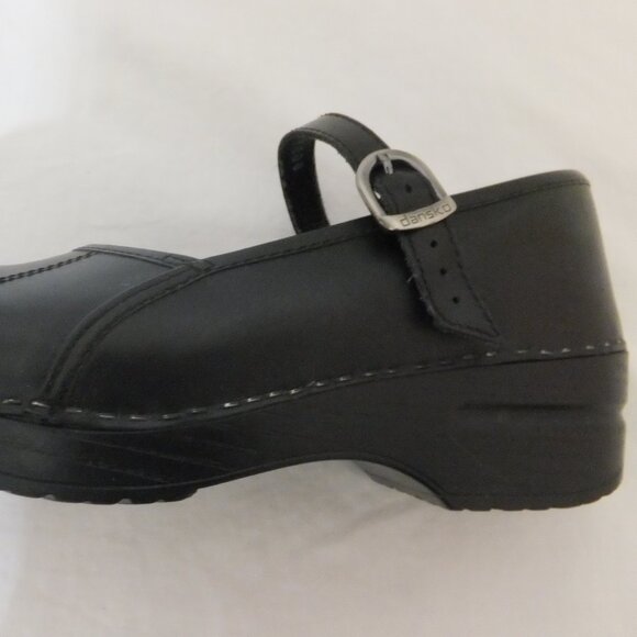 Dansko Shoes EU 38 US 7.5-8 Black Mary Janes Marcelle Leather - Picture 2 of 9